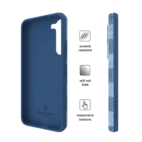 Denim Vibe Checkered Samsung Case