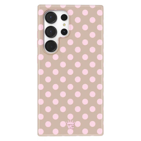 Brown Sugar Polka Dot Samsung Case