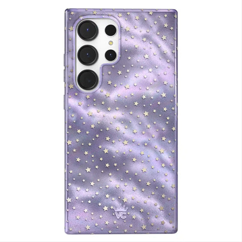 Lilac Celestial Stars Samsung Case