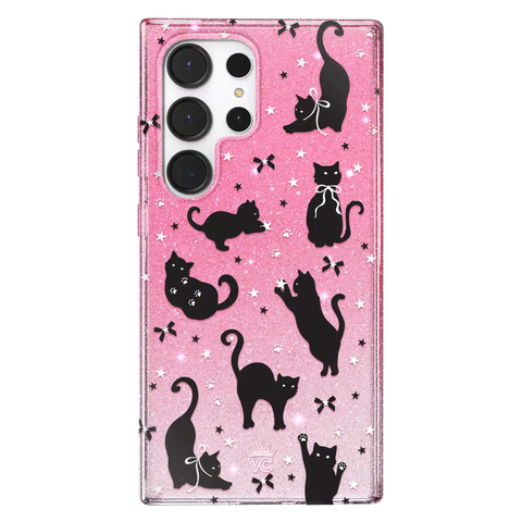 Lucky Kittens Glitter Samsung Case
