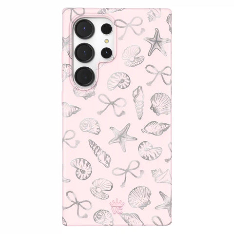 Pink Coastal Seashells Samsung Case