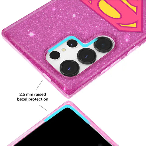 Supergirl Stardust Glitter Samsung Case