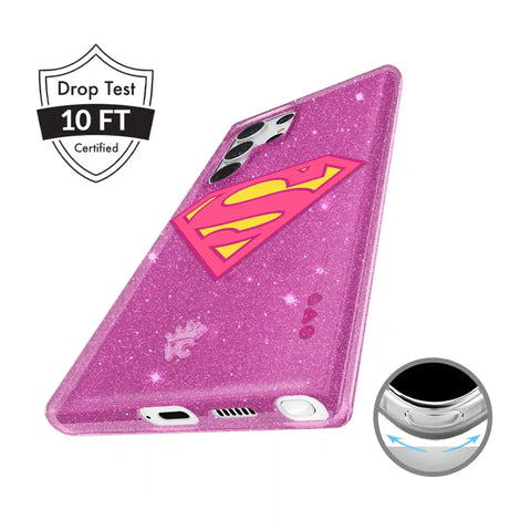 Supergirl Stardust Glitter Samsung Case