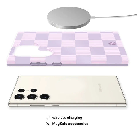 Lilac Vibe Checkered Samsung Case