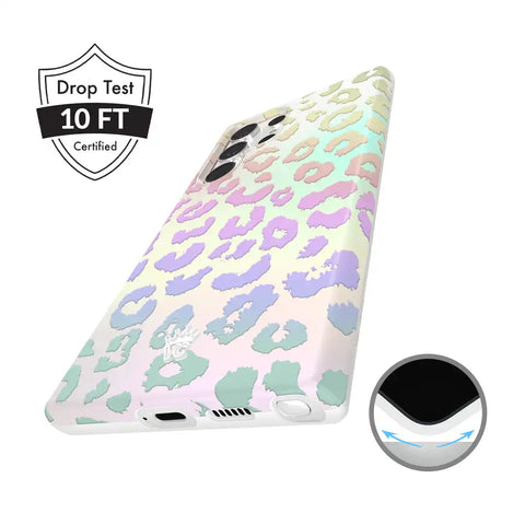 White Opal Leopard Samsung Case