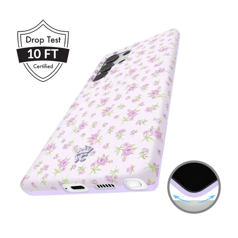 Dainty Lilac Floral Samsung Case