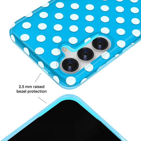 Aquamarine Polka Dot Samsung Case