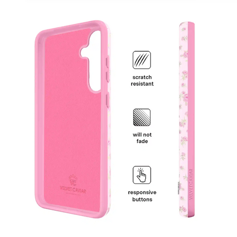 Dainty Pink Floral Samsung Case
