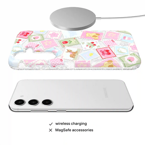 Spring Whimsy Stamps Glitter Samsung Case
