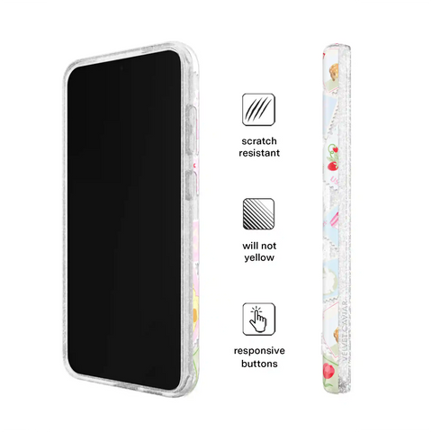 Spring Whimsy Stamps Glitter Samsung Case