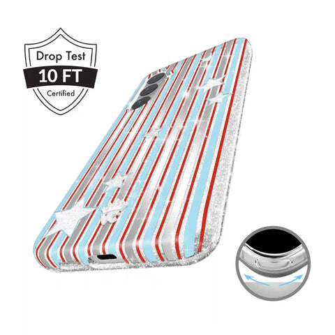Stars & Stripes Glitter Samsung Case