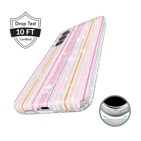 Sunkissed Stripes Glitter Samsung Case
