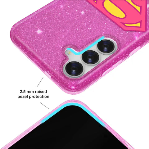 Supergirl Stardust Glitter Samsung Case
