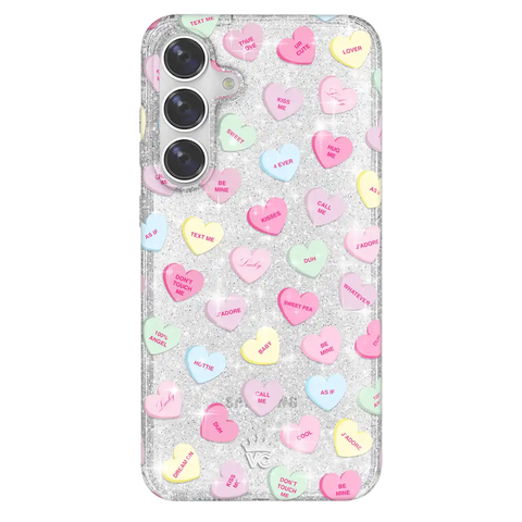 Sweet Hearts Glitter Samsung Case