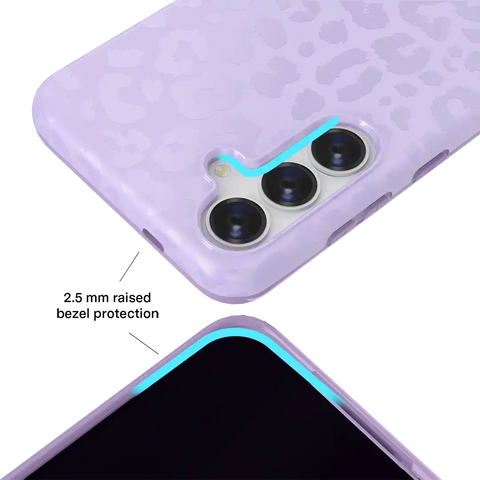 Lilac Leopard Samsung Case