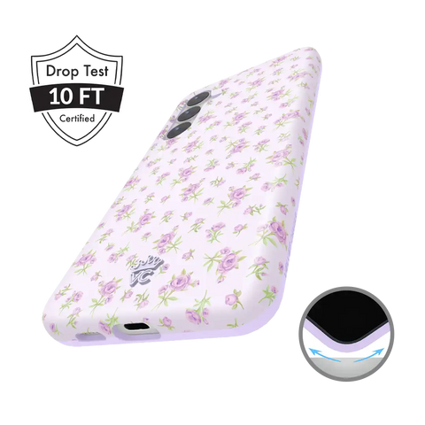 Dainty Lilac Floral Samsung Case