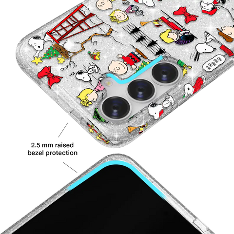 Snoopy Christmas Glitter Samsung Case
