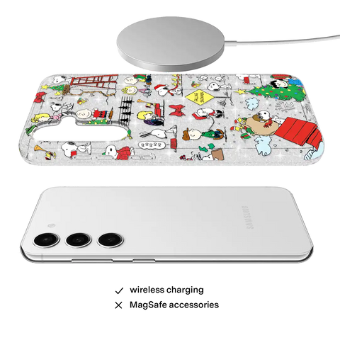 Snoopy Christmas Glitter Samsung Case