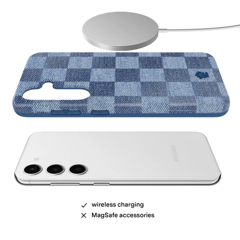 Denim Vibe Checkered Samsung Case