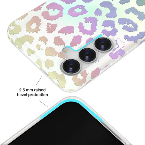 White Opal Leopard Samsung Case