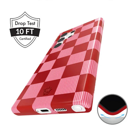 Rose Vibe Checkered Samsung Case