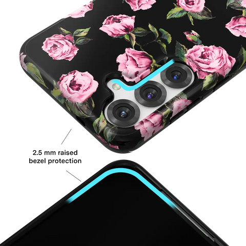 Pink Rose Floral Samsung Case