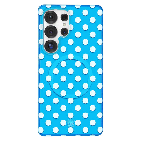 Aquamarine Polka Dot Samsung Case