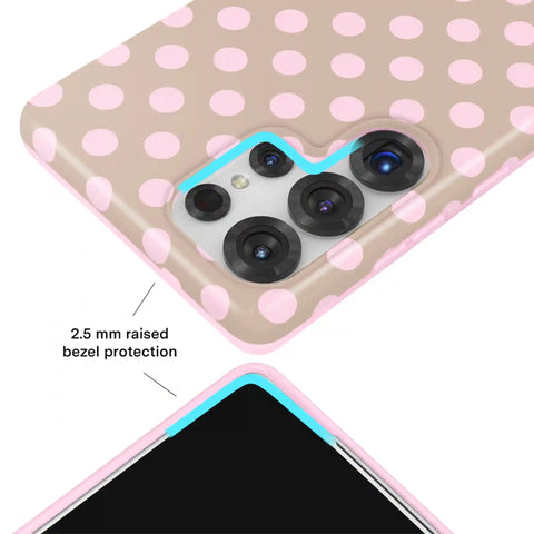 Brown Sugar Polka Dot Samsung Case