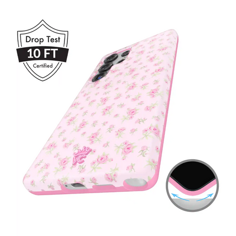 Dainty Pink Floral Samsung Case