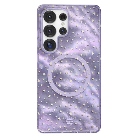 Lilac Celestial Stars Samsung Case