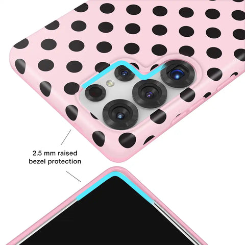 Princess Pink Polka Dot Samsung Case
