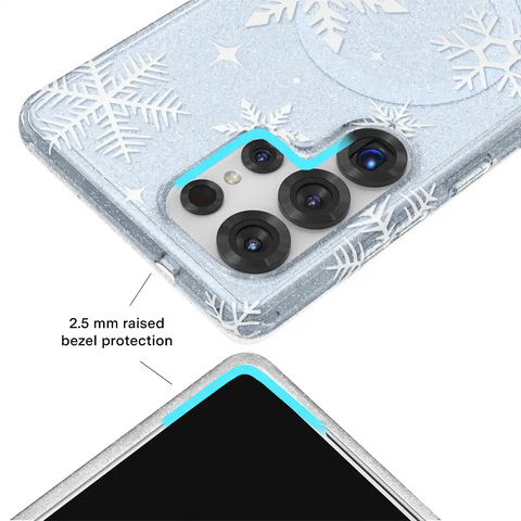 Snow Angel Glitter Samsung Case