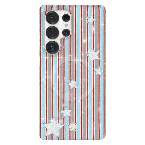 Stars & Stripes Glitter Samsung Case