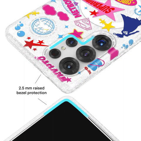 Supergirl Krypto Glitter Samsung Case