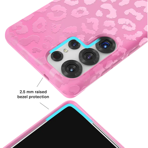Hot Pink Leopard Samsung Case