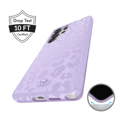 Lilac Leopard Samsung Case