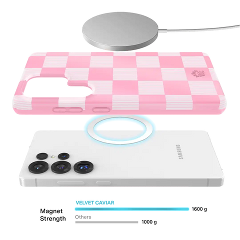 Pink Vibe Checkered Samsung Case