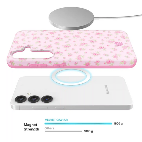 Dainty Pink Floral Samsung Case