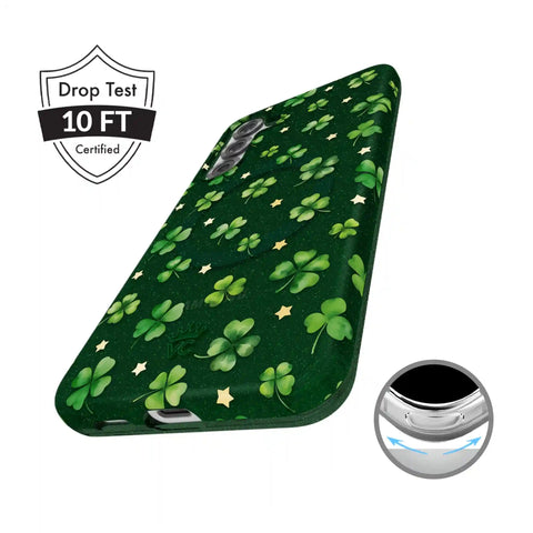 Lucky Clover Glitter Samsung Case