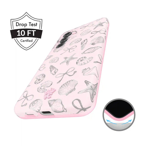 Pink Coastal Seashells Samsung Case