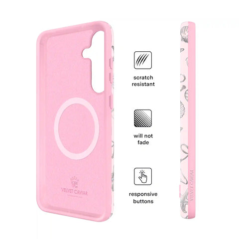 Pink Coastal Seashells Samsung Case