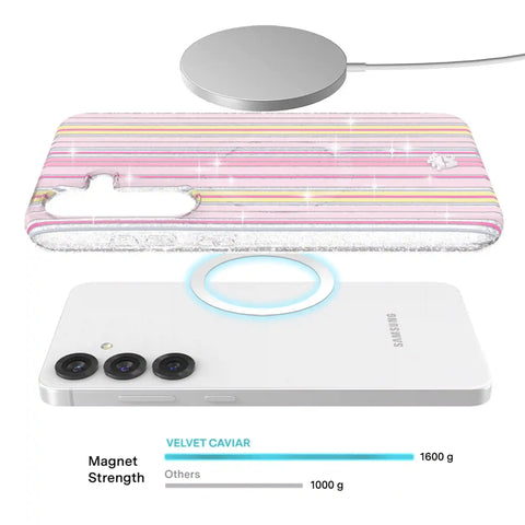 Sunkissed Stripes Glitter Samsung Case
