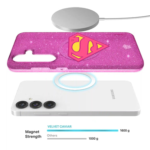 Supergirl Stardust Glitter Samsung Case