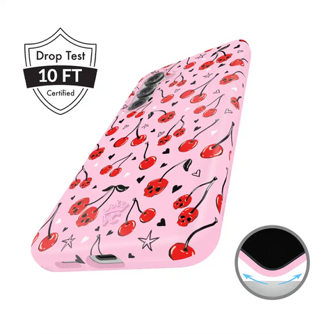 Sour Cherry Skulls Samsung Case