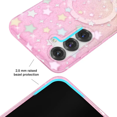 Falling Star Glitter Samsung Case