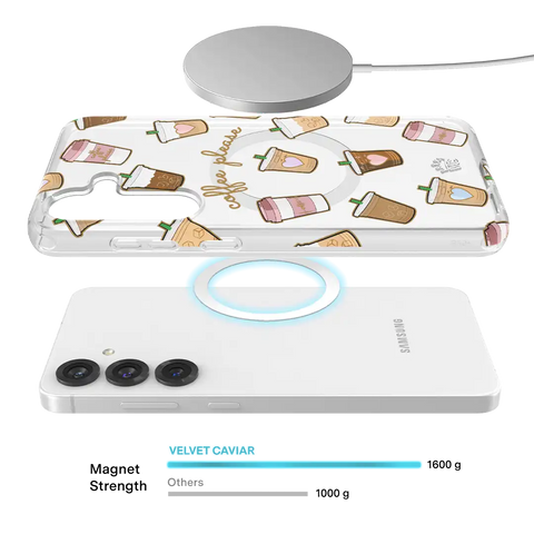 Coffee First Clear Samsung Galaxy Case