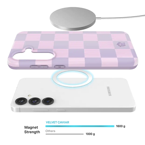 Lilac Vibe Checkered Samsung Case