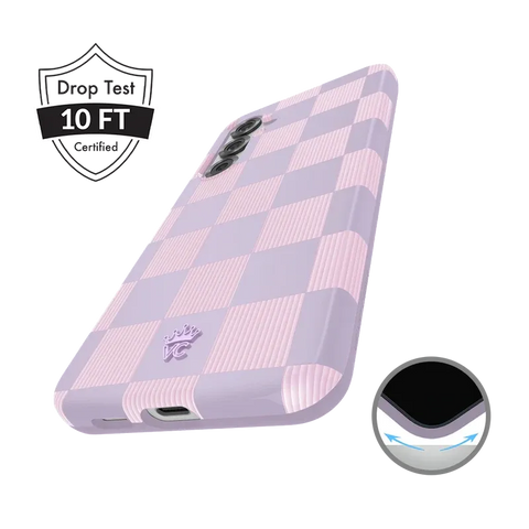 Lilac Vibe Checkered Samsung Case