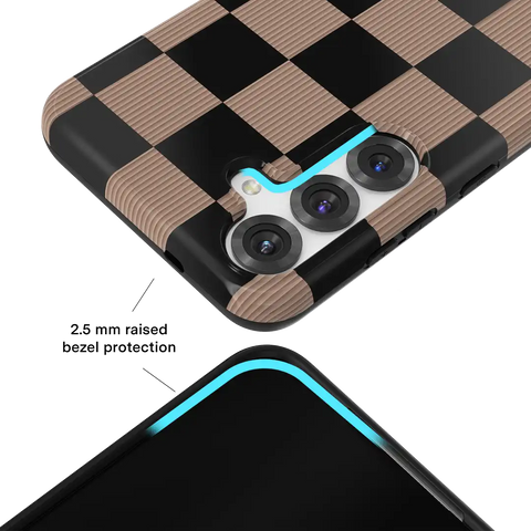 Mocha Vibe Checkered Samsung Case