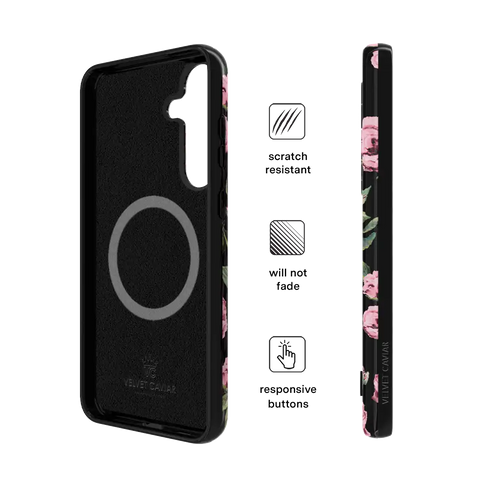 Pink Rose Floral Samsung Case